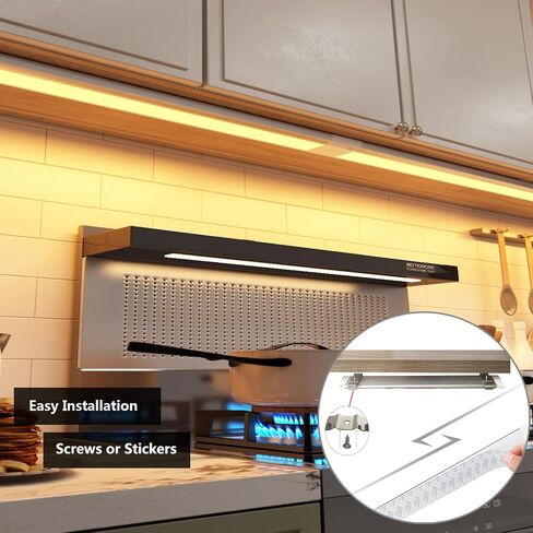 Under Cabinet Lighting Dimmable USB LED Lights Strips Bar Plug In,Warm/Natural/Cold White Select,Kitchen Counter Lights,20Inch Long for Over Sink,Table,Desk,WorkBench,Room,6W,560LM Bright,1pcs in Saudi Arabia