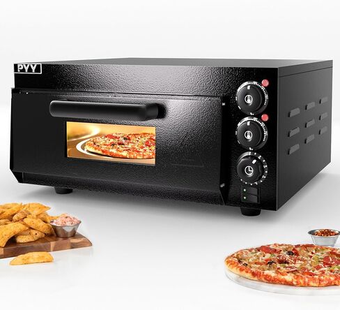 بيتزا البيتزا الداخلية PYY مع بيتزا حجر البيتزا البيتزا الفرن البيتزا التجارية الفرن 1800W مع توقيت أسود in Kuwait
