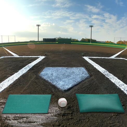 Nuanchu 4 Pack Puddle Sponge لمجالات البيسبول 16 "× 24" منصات امتصاص المياه الخضراء حقائب الفيضان الرياضية امتصاص المياه لإزالة البرك من Infoelds الرطبة in Kuwait