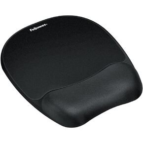 Fellowes Memory Foam Mouse Pad/Wrist Rest- Black (9176501)