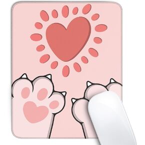 Cute Black Cat Mouse Pad,Kawaii Anime Cat Mouse Pads for Wireless Mouse Desk Accessories,10"X8" Travel Mousepad with Non-Slip Rubber Base, Stitched Edge Mouse Pads for Desk,Computers,Laptop,Office