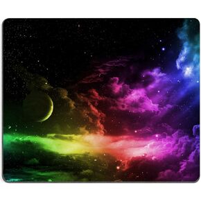 Moon Illuminating The Clear Blue Ocean Design Mouse Pad, Mouse Mat Square Waterproof Non-Slip Rubber Base MousePads for Computer Laptop Men Women Kids