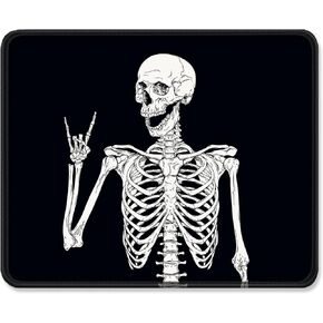 ITNRSIIET Mouse Pad with Stitched Edge, Premium-Textured Square Mouse Mat,Washable Mousepads with Cloth, Non-Slip Rubber Base Mousepad for Laptop, Computer, PC, 10.2×8.3×0.12 inches Black