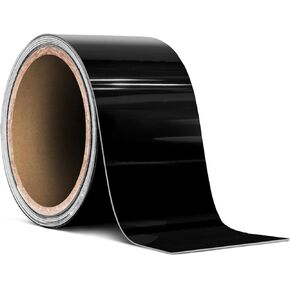 VViViD No-More Chrome Black Vinyl Overlay Wrap Black-Out Strips Roll DIY (High Gloss Black (40ft x 2 Inch Bulk Roll))