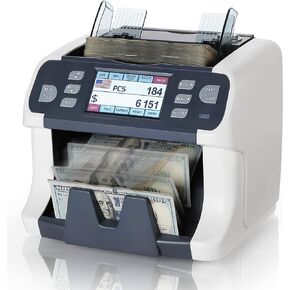 MUNBYN IMC41 Money Counter Machine Mixed Denomination, Value Counting, Multi Currency Mixed Bill Counter, CIS/UV/IR/MG/MT Detection, USD/Euro/CAD/MXN Cash Counter for Business, 2 Years Warranty