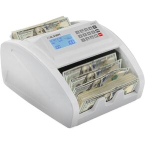 Money Counter Machine UV/MG/IR/DD/DBL/HLF/CHN Counterfeit Money Detection Bill Counter with LCD Display, S1070, 1 Year Warranty