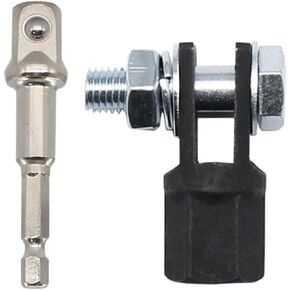 Scissor Jack Adapter with Impact Drill, 1/2" Scissor Jack Drill Adapter for 1/2 Inch Drive Impact Wrench or 13/16 Inch Lug Wrench