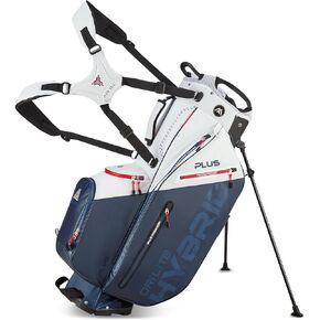 Big Max Dri Lite Hybrid Plus Golf Bag - Lightweight Golf Cart Bag with Enhanced Storage, Value Organizer, Waterproof Pockets, Sturdy Leg Locks, Extra Pocket - Golf Push Cart Compatible