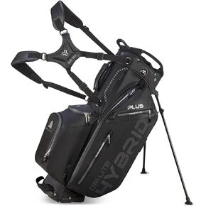 Big Max Dri Lite Hybrid Plus Golf Bag - Lightweight Golf Cart Bag with Enhanced Storage, Value Organizer, Waterproof Pockets, Sturdy Leg Locks, Extra Pocket - Golf Push Cart Compatible