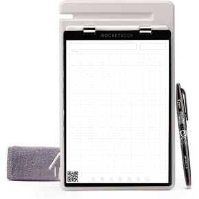 Rocketbook Orbit Legal Pad Letter - Smart Reusable - Black, Lined/Dot-Grid