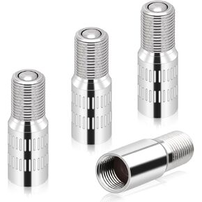 4 Pcs Valve Caps Stem Extension 27mm Tire Valve Extenders Brass Tire Stem Extension Wheel Tire Cap Extender Adapter for Car Motorcycle Truck