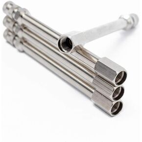 Tiziri Dual Valve Stem Extension 2PCS 6" 150MM Dual Wheels Valve Stem Extenders 6 inch RV Dually Copper Suit for Ram 3500 RV Trucks Bike Tires Universal
