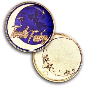 Coins For Anything, Inc Tooth Fairy Collectible Coin -Tooth Fairy Novelty Token - Great Tooth Fairy Gift - Fairy Money - Engravable Back Side