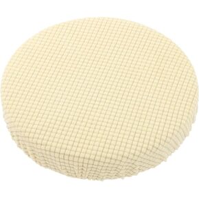 Veemoon Couch Stretch Cover Round Stool Cushion Cover, Soft Bar Stool Chair Covers with Elastic and Non Slip Bottom, 11 inches Width Soft& Protecting Home Office Bar Chair Round Kitchen Stool Covers