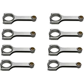 Eagle Specialty Products CRS6125B3DL19 6.125" Forged H-Beam Connecting Rod Set with Rod Bolt for Small Block Chevy