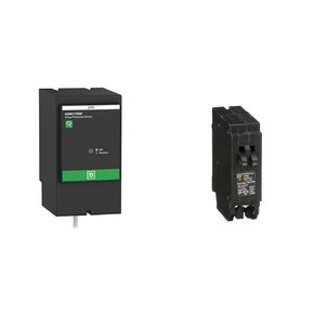 Square D - HOM2175SB Homeline SurgeBreaker, Surge Protection Device, 22.5kA, 120/240V, 1-Phase, 3-Wire,Black