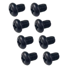 M5-0.8X6mm Rear License Plate Screws Compatible with Tesla Model 3, Y and BMW 18-8 Stainless Steel Black Zinc Plated 8 Pack