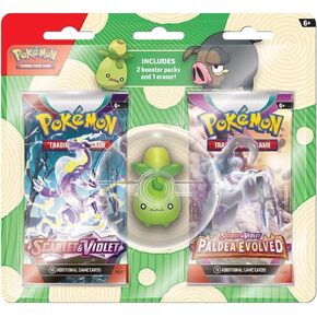 POKEMON TCG: BACK TO SCHOOL 2023: ERASER BLISTER -1 OF 2 RANDOM ERASERS (SMOLIV OR LECHONK)