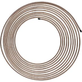 4LIFETIMELINES True Copper-Nickel Alloy Non-Magnetic Brake Line Tubing Coil - 3/8 Inch, 25 Feet