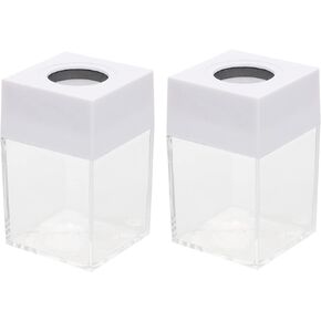 Clips 2Pcs Magnetic Paper Clip Dispenser Boxes Paper Clip Holder Paperclip Dispenser Binder Clip Container Boxes for Office Desk Paper Clip Organizer