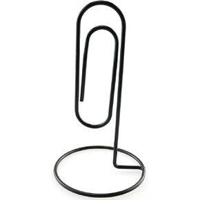 HJ Garden 1PC Black Study Note Holder Office Desk Paper Clip Memo Holder & Organizer, Perfect Office Accessory, Organize and Access Bills