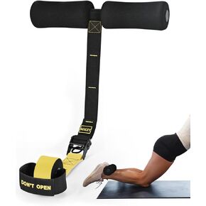 Nordic Hamstring Curl Strap with Safety Tag (DON’T OPEN), Sozzy Upgraded Heavy Duty Leg Curl Rated Up to 500lbs, Adjustable Length, Great for Hamstring Curls, Sit-ups, Spanish Squats, Ab Workout