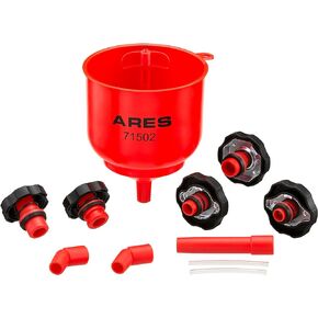 ARES 71502 - Spill Proof Coolant Filling Kit - Eliminates Trapped Air Pockets and Squeaky Belts Due to Overflow