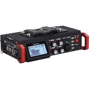 TASCAM مسجل الصوت المحمول وحزمة ميكروفون Audio-Technica Shotgun