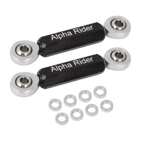 Motoparty Joint End Links Kit for Can-Am Ryker 2019-2022 All Models Custom Performance Aluminum Alloy Stainless Steel Materials (Black)