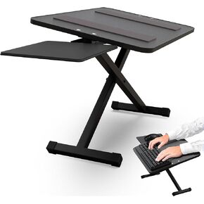 KT3 Computer Keyboard Stand for Desk - Keyboard Riser for Desk Height Adjustable Keyboard Stand Raise Keyboards To Standing Height Wrist-Friendly Keyboard and Mouse Stand Keyboard Lift Negative Tilt