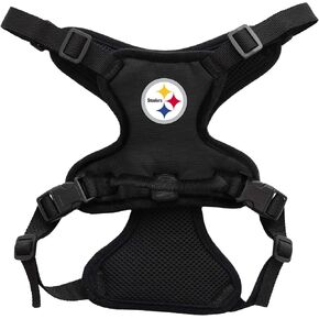 Littlearth Unisex-Adult NFL Pittsburgh Steelers Front Clip Pet Harness, Team Color, Small