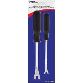 TCP Global 2 Piece Door Panel and Plastic Fastener Removal Pry Tool Set - 8" & 9" - Remove Auto Trim Upholstery Clips