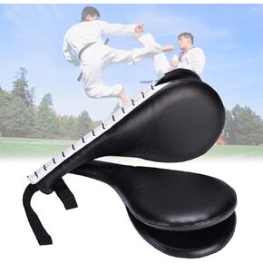 2 Pack Taekwondo Kick Pads, Training Target Pad, Double Strike Boxing Pads Kickboxing Striking Target Pads for Martial Arts Training Black