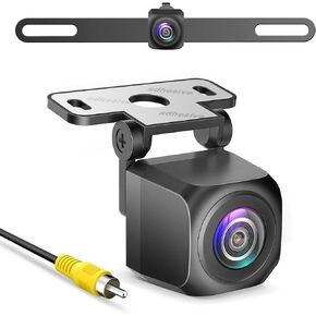 2024 AHD Backup Camera for car,Stainless Bracket License Plate Backup Camera,IP69 Waterproof 145° Universal Rear Camera Rear View Camera Reverse Camera Back Up Camera for Cars,RV,SUV