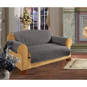 أناقة الكتان مبطن كلب الأطفال أطفال الأثاث حامي غطاء زلة مقعد الحب الرمادي in Kuwait