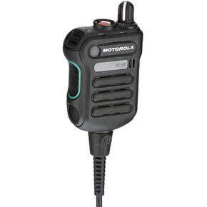 Motorola Solutions PMMN4106CBLK APX XE500 Remote Speaker Mic with Five Integrated Microphones and Adaptive Audio Engine, IP 68 Rating, and Extreme Heat Resistant Temp Cable