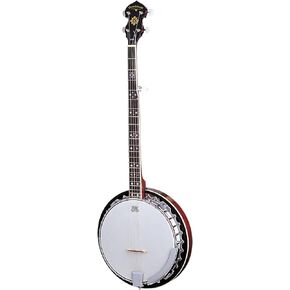 Oscar Schmidt OB5LH LEFT HANDED 5-String Banjo, Cast Tone Ring, Bluegrass Mahogany Resonator