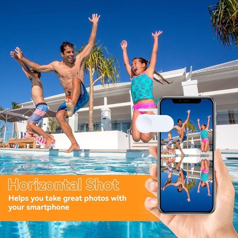 2 Pcs Smartphone Camera Mirror Reflection Clip Kit, 2023 (White+Black) Adjustable Phone Camera Mirror Reflection Clip Kit, Mirror Reflection Clip Kit, Mirror Reflection for Phone Camera in Kuwait