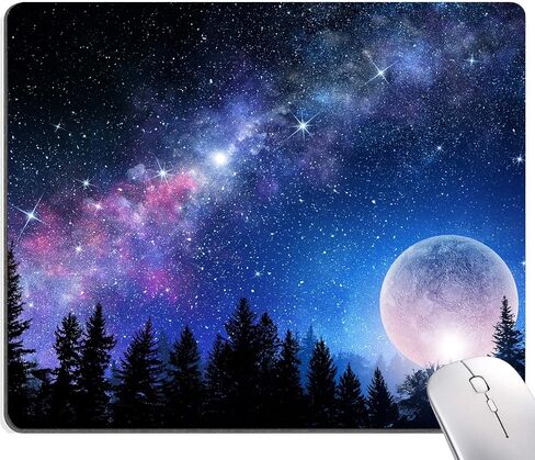 Mouse Pad, Cyan Blue Marble Mouse Pad, Washable Square Cloth Mousepad for Office Laptop, Non-Slip Rubber Base for Wireless Mouse for Computer Desk in Saudi Arabia