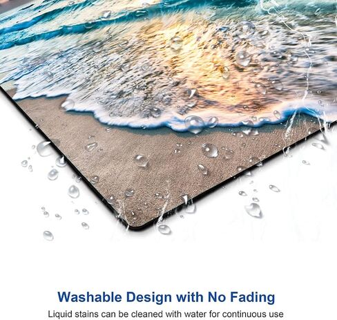 Mouse Pad, Cyan Blue Marble Mouse Pad, Washable Square Cloth Mousepad for Office Laptop, Non-Slip Rubber Base for Wireless Mouse for Computer Desk in Kuwait