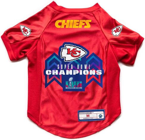 Littlearth NFL Kansas City Chiefs Super Bowl LVII Champion مطاطي للحيوانات الأليفة، مقاس كبير in Saudi Arabia