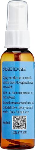 BIOSILVER | Colloidal Silver Liquid | 500 ppm, Extra Strength, 8 oz with Spray Bottle | Immune & Stem Cell Support | Wound Care & Superior Healing in Saudi Arabia
