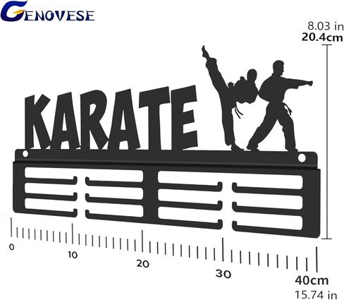 إطار رف حامل ميدالية الكاراتيه، معدن فولاذي أسود قوي، ميداليات مثبتة على الحائط in Kuwait