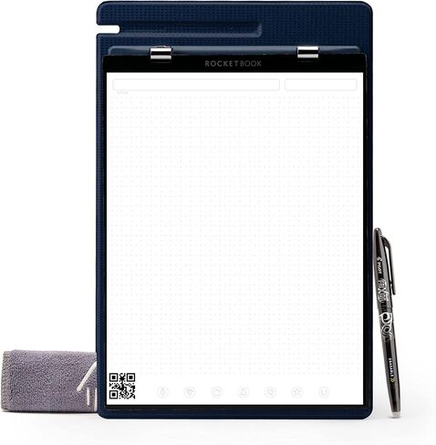 لوحة قانونية Rocketbook Orbit Legal Pad - وسادة قانونية ذكية قابلة لإعادة الاستخدام - أزرق مخضر، مبطنة/شبكة منقطة in Kuwait