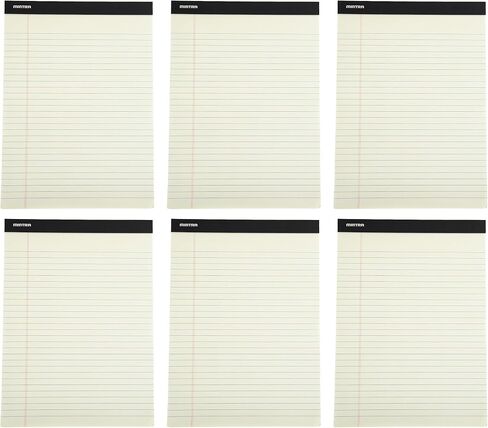 Mintra Office Legal Pads, ((Basic 6pk - (Green Paper) (8.5in x 11in (Wide Ruled), 6pk (Green Tint)) in Saudi Arabia