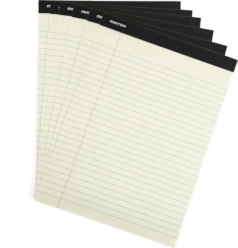 Mintra Office Legal Pads, ((Basic 6pk - (Green Paper) (8.5in x 11in (Wide Ruled), 6pk (Green Tint)) in Saudi Arabia