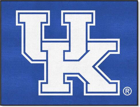 FANMATS 5162 Kentucky Wildcats Basketball Shaped Rug - 27in. Diameter, Basketball Design, Sports Fan Accent Rug - UK Primary Logo in Saudi Arabia