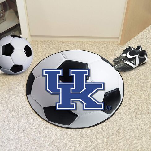 FANMATS 5162 Kentucky Wildcats Basketball Shaped Rug - 27in. Diameter, Basketball Design, Sports Fan Accent Rug - UK Primary Logo in Saudi Arabia