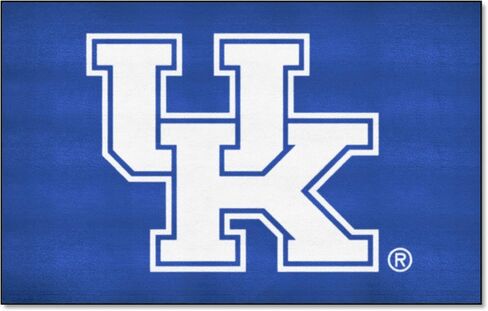 FANMATS 5162 Kentucky Wildcats Basketball Shaped Rug - 27in. Diameter, Basketball Design, Sports Fan Accent Rug - UK Primary Logo in Saudi Arabia