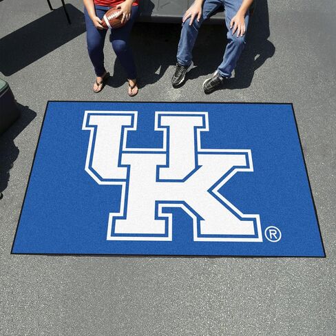 FANMATS 5162 Kentucky Wildcats Basketball Shaped Rug - 27in. Diameter, Basketball Design, Sports Fan Accent Rug - UK Primary Logo in Saudi Arabia
